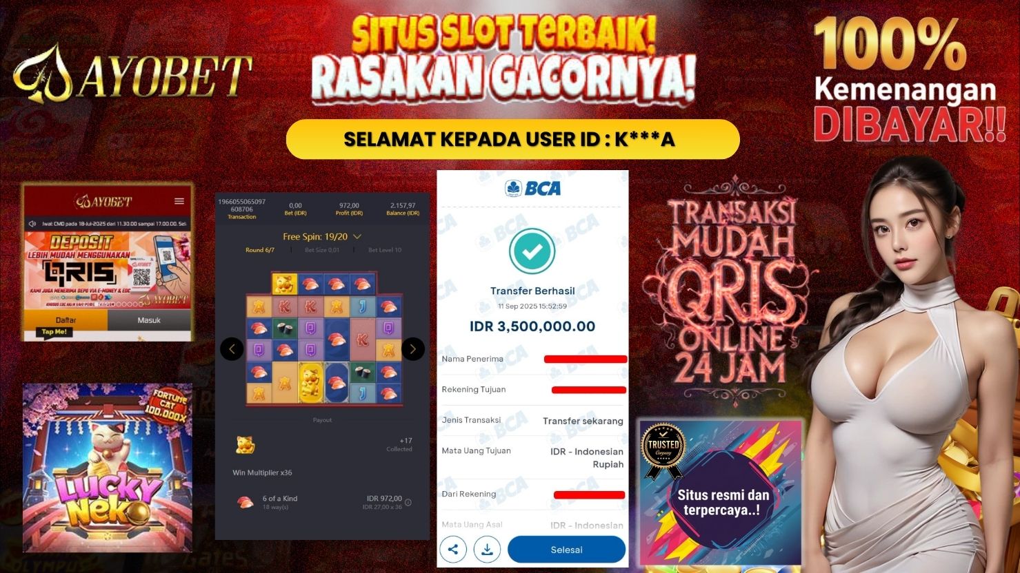 AYOBET JACKPOT SLOT LUCKY NEKO